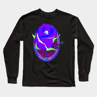 Purple Rose Long Sleeve T-Shirt